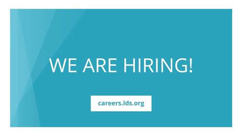 church of jesus christ of latter day saints careers|lds jobs employment.